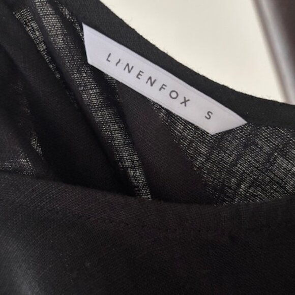Never Worn! Black Linen Dress - Picture 6 of 10